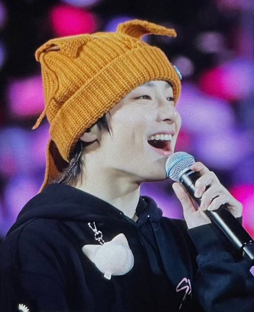 Stray Kids Chunky Knit Fox Beanie | IDOL LOOKBOOK