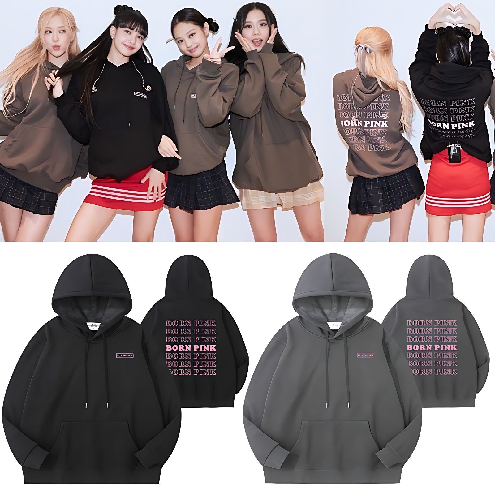 Blackpink born shops pink hoodie