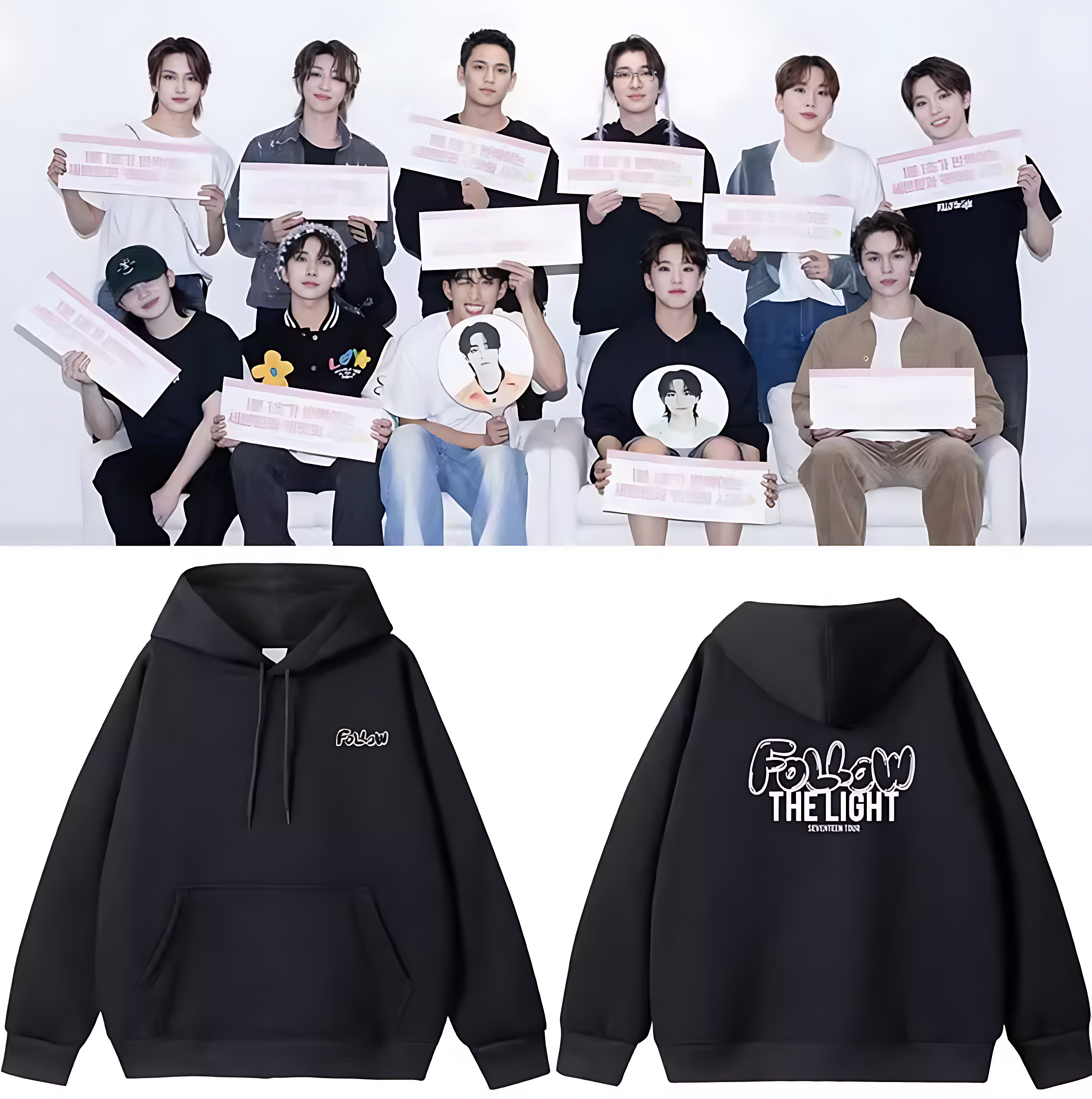 Seventeen 2024 Follow The Light Zip Up Hoodie | IDOL LOOKBOOK