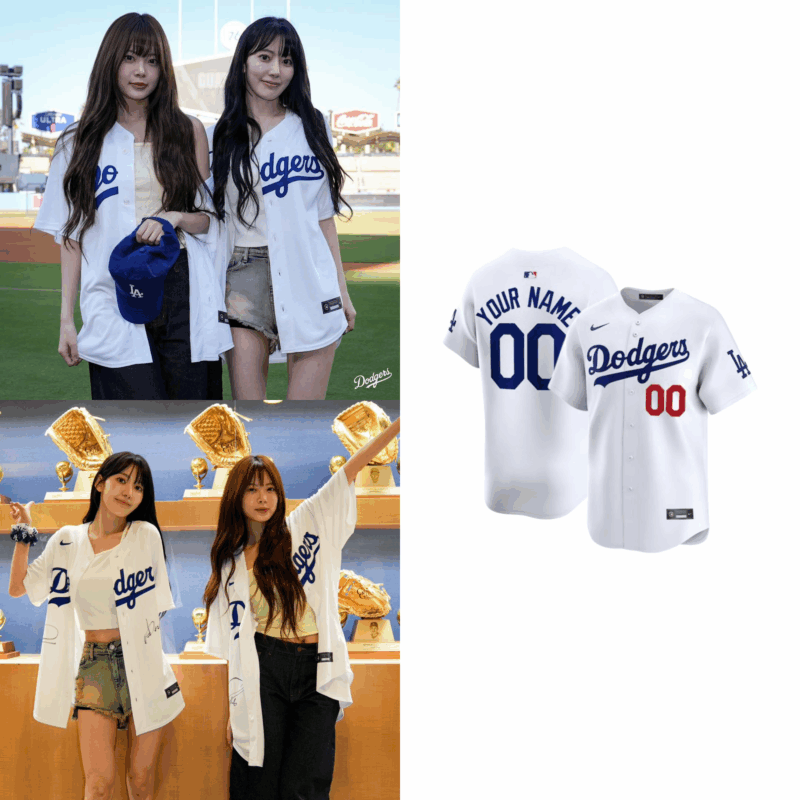 LESSERAFIM ベースボールジャージ ラスベガス限定 Le Sserafim LA Baseball Jersey | IDOL LOOKBOOK